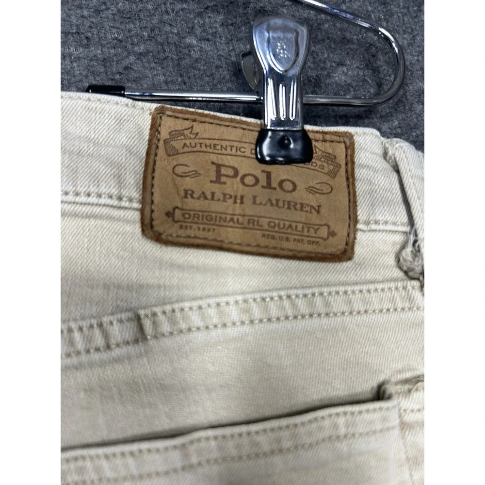 Polo Ralph Lauren Jeans Men 31x30 (fits 32x30) Beige Varick Slim Straight